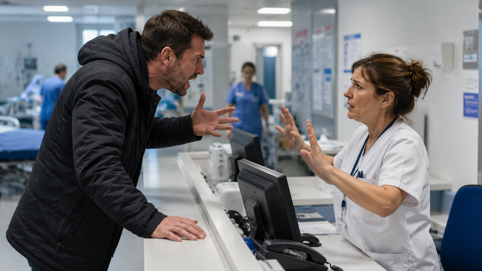 Agression au guichet d’un hôpital